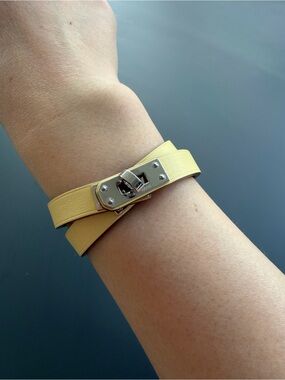 Mini Kelly Double Tour Bracelet T2 Swift Leather